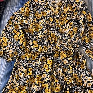 Floral print dress